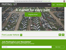 Tablet Screenshot of partingout.com